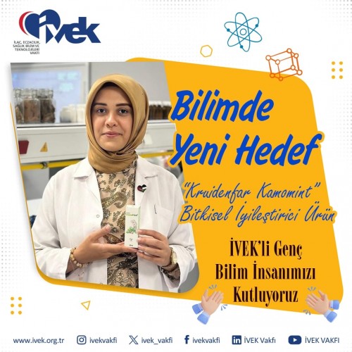 İVEK'li Genç Bilim İnsanımızı Kutluyoruz