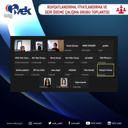 Ruhsatlandırma, Fiyatlandırma ve Geri Ödeme Çalışma Grubu Toplantısı