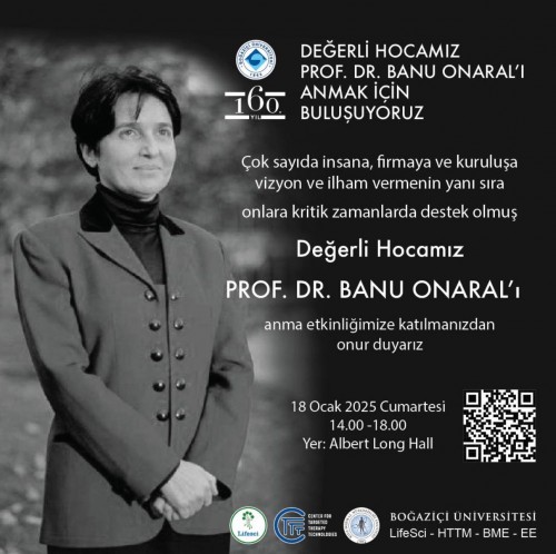 Sn. Prof. Dr. Banu Onaral'ı Anma Töreni