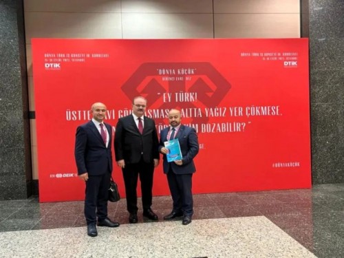 Kültür ve Turizm Bakan Yardımcısı Sn. Serdar Çam ile 10. Dünya Türk İş Konseyi Kurultayı'nda bir ara