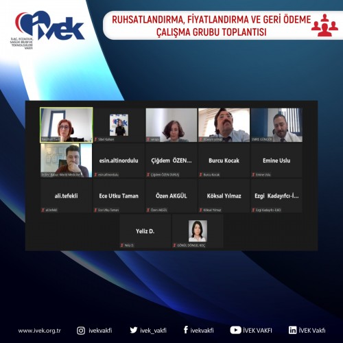 Ruhsatlandırma, Fiyatlandırma ve Geri Ödeme Çalışma Grubu Toplantısı