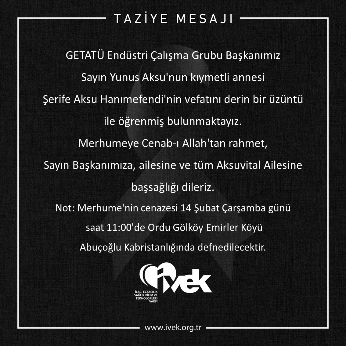  Taziye Mesajı 