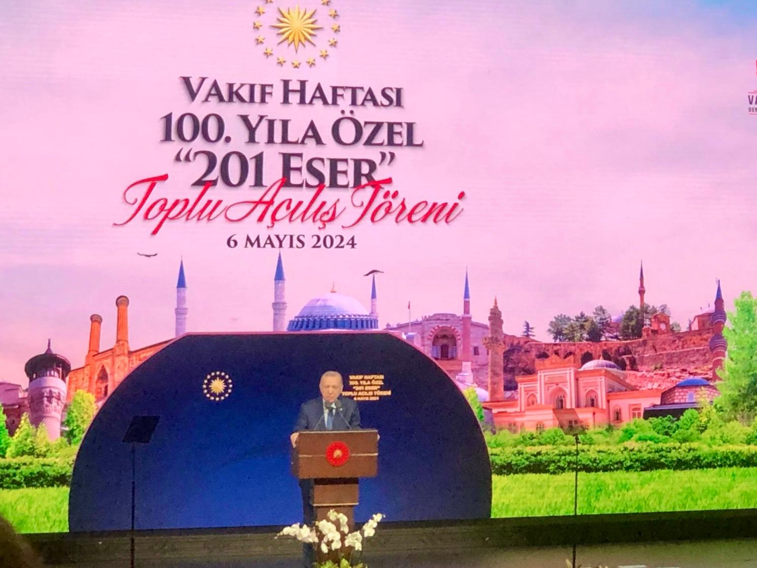  Vakıf Haftası 100. Yıla Özel 201 Eser Toplu Açılış Töreni 