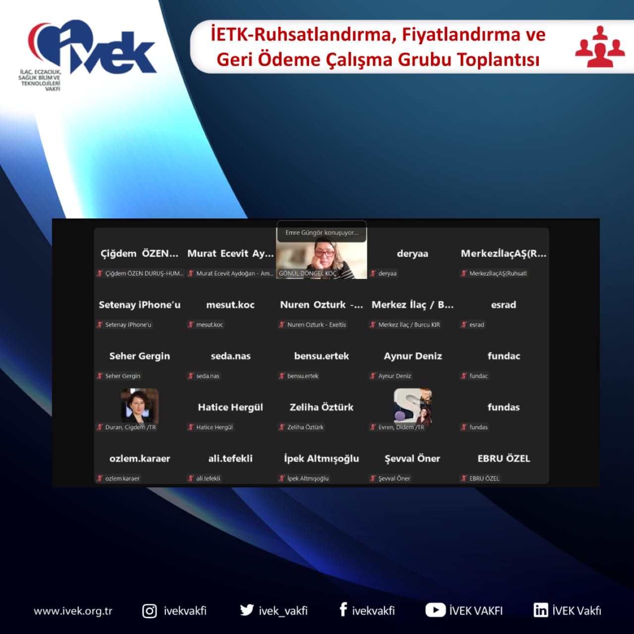  Ruhsatlandırma, Fiyatlandırma ve Geri Ödeme Çalışma Grubu Toplantısı 