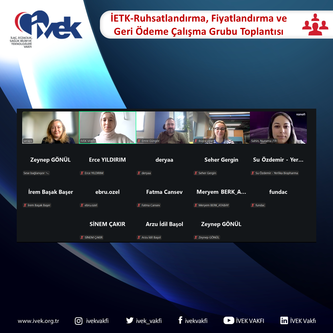  Ruhsatlandırma, Fiyatlandırma ve Geri Ödeme Çalışma Grubu Toplantısı 