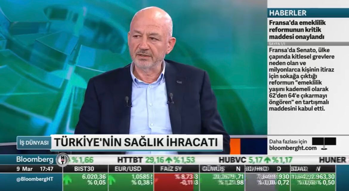  Yönetim Kurulu Üyemiz Zekeriya Avşar Bloomberg HT’ye değerlendirmelerde bulundu 